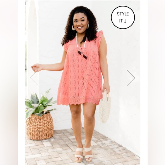 Peach Romper. Brand new Never Worn. NWOT - Picture 5 of 12